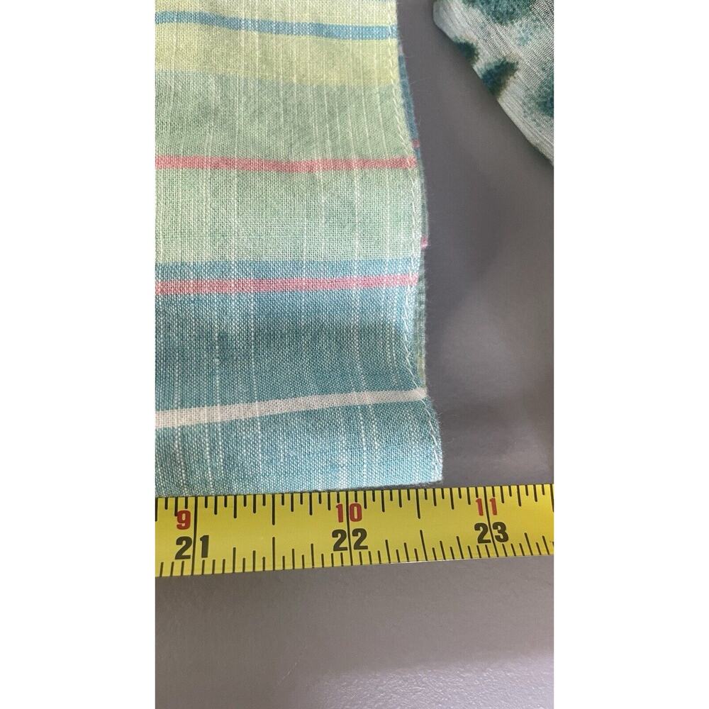 Columbia Plaid Shirt 1/4 Button Pocket Long Roll Tab Sleeves Pastel Cotton Top M - Picture 12 of 12